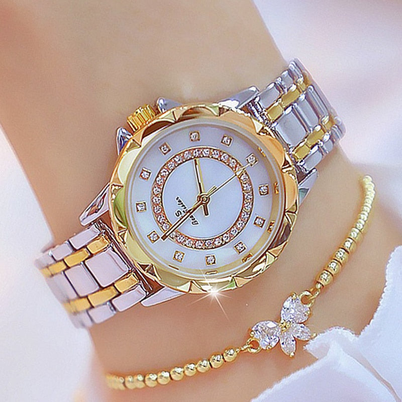 Elegance Unveiled Rhinestone Ladies Timepiece