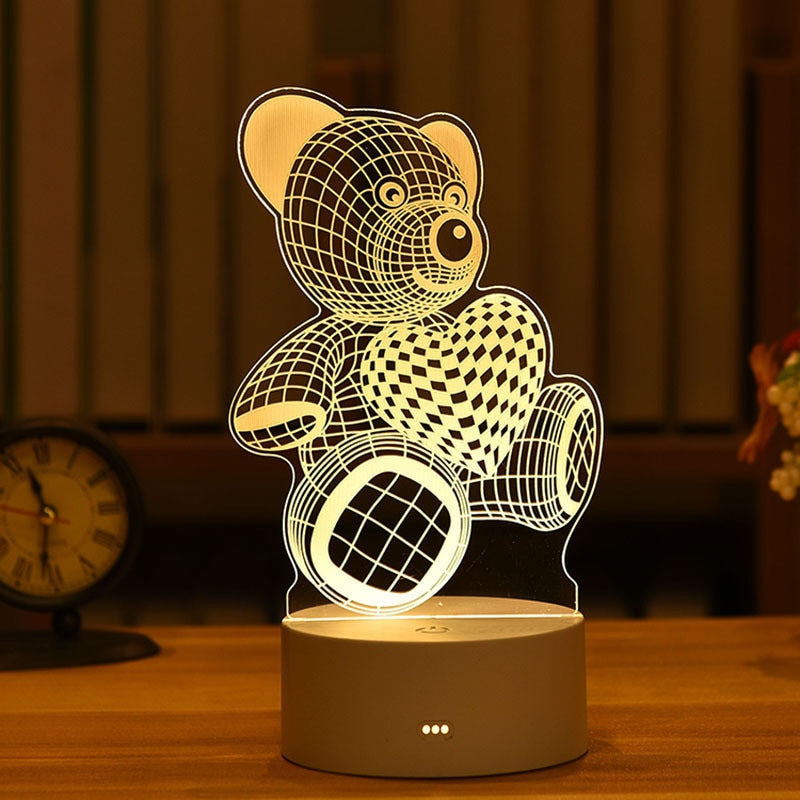 3D Creative Night Light Ornaments