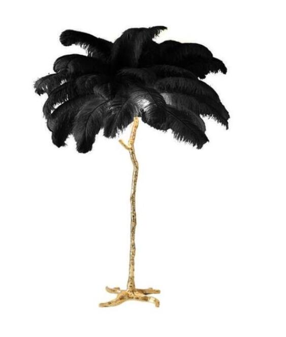 Ostrich Feather LED Decorative Indoor Lamp