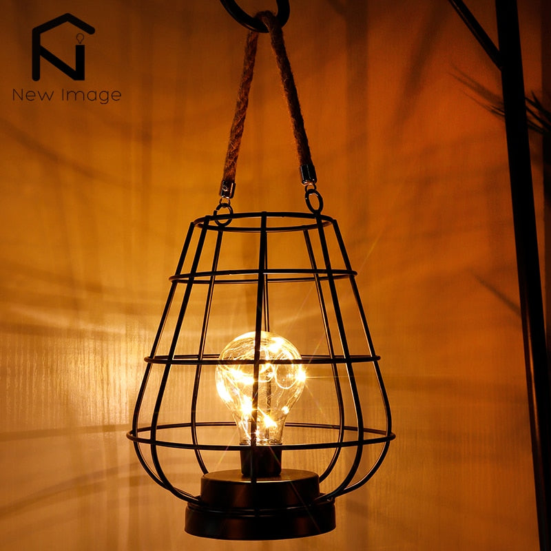 Cage Table Lamp Lantern