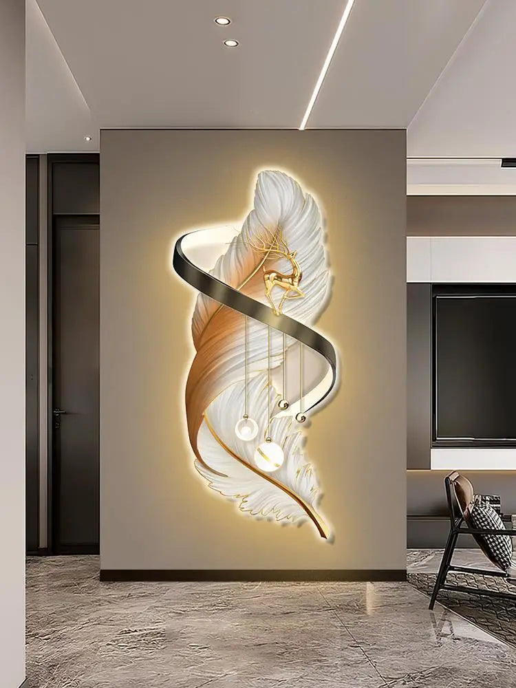 Modern Creative LED Wall Lamp: Mural Lighting for Bedroom, Study, Living Room, Entrance, and Staircase Decoration