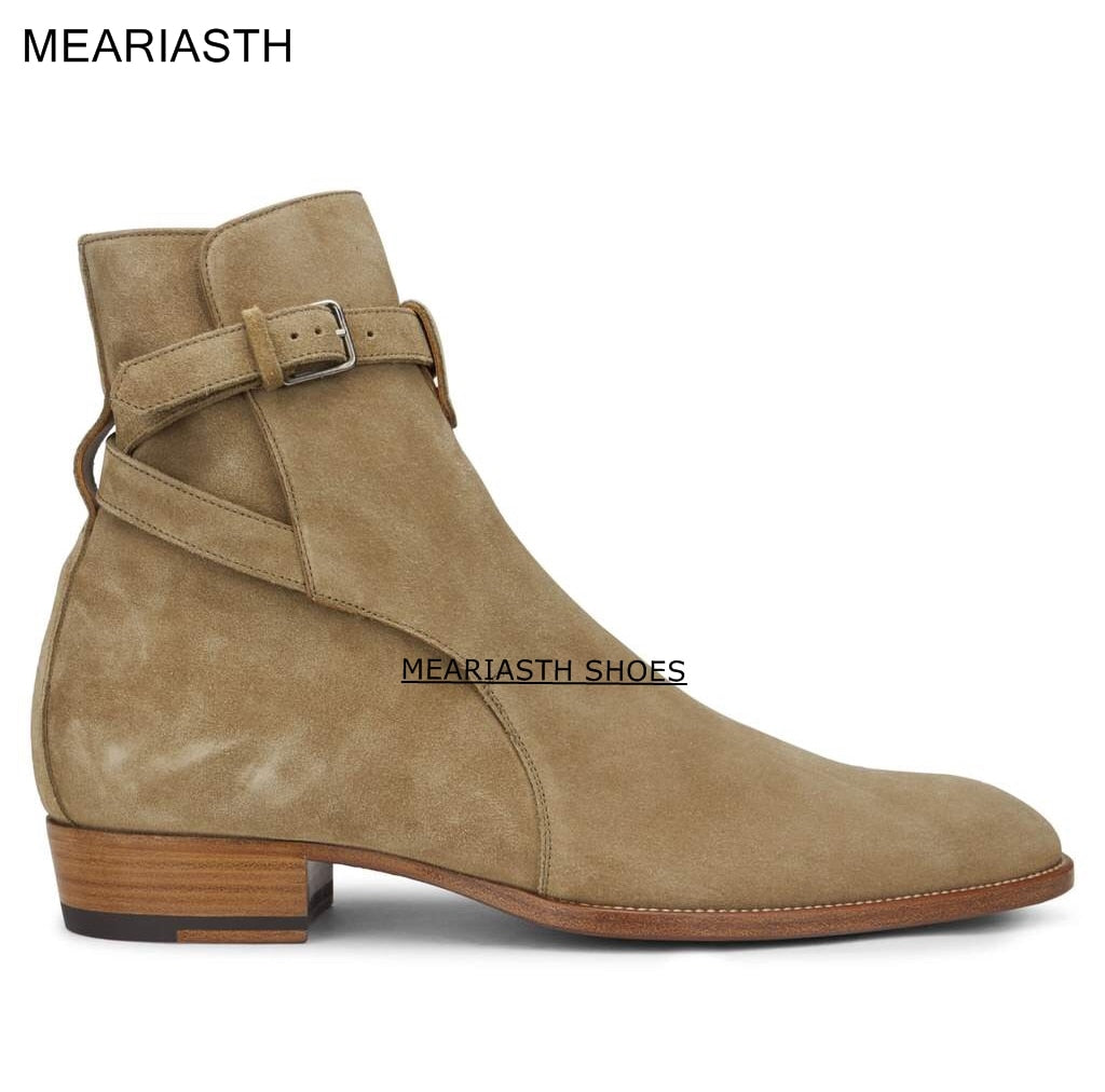 Meariasth Pointed Suede Leather Boots