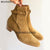 Meariasth Pointed Suede Leather Boots